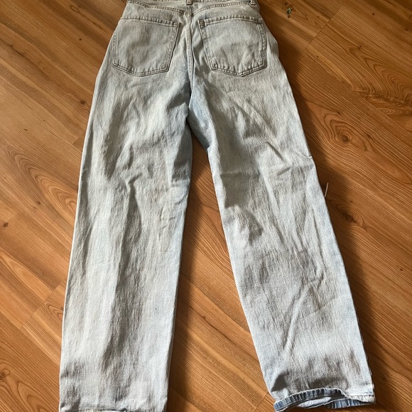 High waist wide leg light denim - Picture 2 of 2